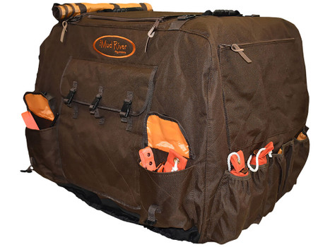 Mud River MRM1556 Dixie Insulated Kennel Cover Brown Polyester L-Extended 37" x 26" x 28.5