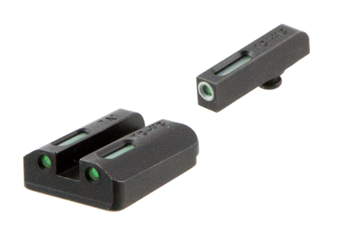 TruGlo TG13TA2A TFX  Black | Green Tritium & Fiber Optic White Outline Front Sight Green Tritium & Fiber Optic Rear Sight                                                                               