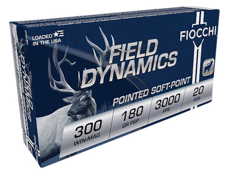 Fiocchi 300WMB Field Dynamics 300WinMag 180gr PSP Interlock BT 20 Per Box/10 Case