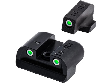TruGlo TG231S2 Tritium Black | Green Tritium Front Sight Green Tritium Rear Sight