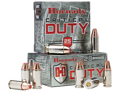 Hornady 90236 Critical Duty 9mmLuger 135gr Hornady FlexLock 25 Per Box/10 Case