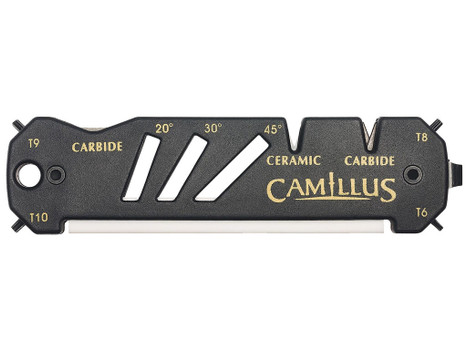 Camillus 19224 Glide Sharpener Carbide/Ceramic Sharpener Black