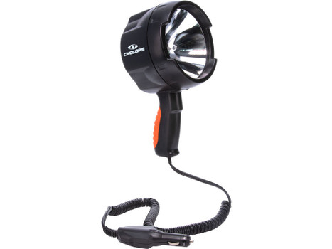 Cyclops CYCHS140012V Spotlight 12V Direct 1400 Lumens White Halogen Black Polymer 450 Meters