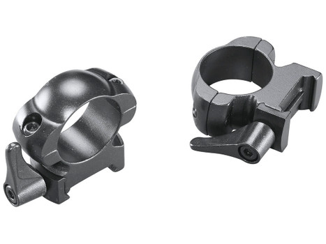 Weaver Mounts 49326 Lever Lok Matte Black 1" High