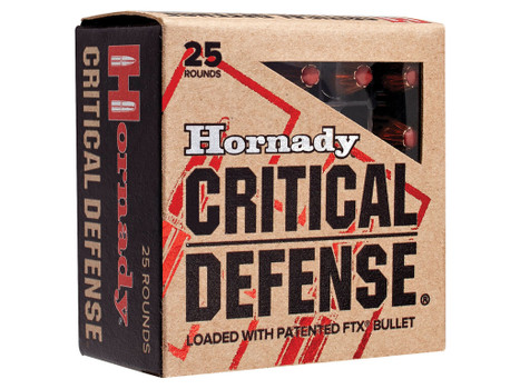 Hornady 91000 Critical Defense 9x18Makarov 95gr Hornady Flex Tip eXpanding 25 Per Box/10 Case
