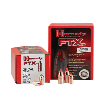 Hornady 35745 FTX  38 Cal .357 140 gr Flex Tip eXpanding 100 Per Box/ 15 Case                                                                                                                           