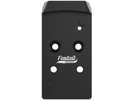 Foxtail Precision 100017 Rear Sight Dovetail Optic Adapter Plate for CZ P10 Black Anodized CZ P10