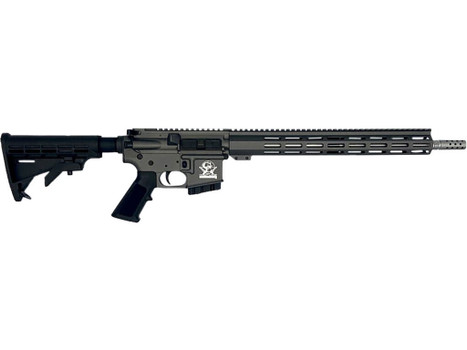 Great Lakes Firearms GL15400SSTNG AR-15 400 Legend 5+1 16" Stainless Threaded Barrel, Tungsten Cerakote Picatinny Rail Aluminum Receiver, Adjustable Black Synthetic Stock, Mil-spec Polymer Grip