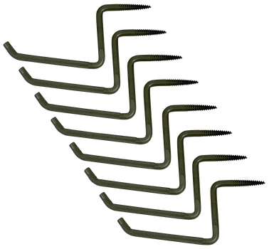 Ameristep AMSAMEAC0101 Grizzly Tree Step 6" Wide Black 8 Pack                                                                                                                                           