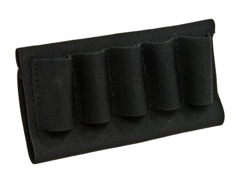 Blackhawk 74SH02BK Buttstock Shell Holder Black Nylon 5rd Shotgun