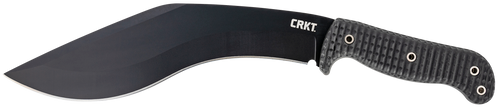 CRKT 2742 KUK  10.56" Fixed Recurve Plain Black Powder Coated 65Mn Carbon Steel Blade/Black Textured GRN Handle Includes Sheath                                                                         
