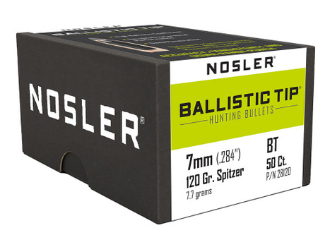 Nosler 28120 Ballistic Tip 7mm 120gr Spitzer 50/Box