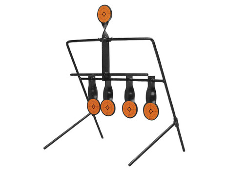 Caldwell 820585 Resetting Target Airgun AR500 Steel Black/Orange Impact Enhancement Motion 1.50