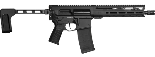 CMMG 30AC50F-AB Dissent MK4 300 Blackout 30+1 10.50" Black Nitride Threaded Barrel, 5.50" M-LOK Handguard, Black Armor Cerakote Aluminum Picatinny Rail Receiver, Black CMMG Zeroed Grip                