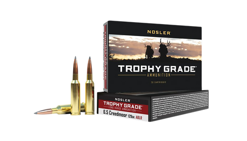 Nosler 60091 Trophy Grade Long-Range 6.5Creedmoor 129gr Nosler Spitzer AccuBond Long Range 20 Per Box/10 Case                                                                                           