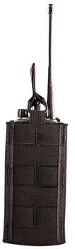 High Speed Gear 41RD00BK TACO Duty Radio Holder, Black Nylon with MOLLE Exterior & Bungee Pull Tongue, Fits MOLLE & 2" Belt                                                                             