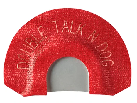 Johnny Stewart Wildlife Calls JSDIA9 Double Talk'n Dog Diaphragm Call Double Reed Coyote Sounds Red