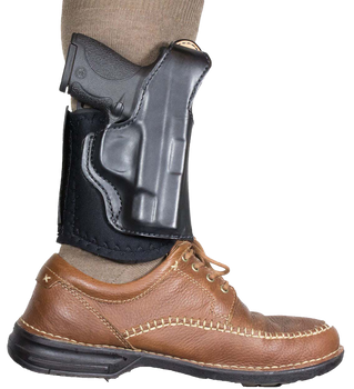 DeSantis Gunhide 014PC02Z0 Die Hard Rig  Ankle Black Leather Fits Taurus 85 Fits S&W 36 Fits S&W 60 Fits 2-2.25" Barrel Right Hand                                                                      