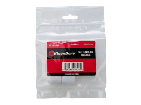 KleenBore P200 Super Shooter .17/ .177/ .200/ .204 Cal Small Bore Rifle 100% Cotton Flannel 100 Per Pack
