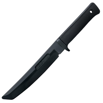 Cold Steel CS92R13RT Recon Rubber Trainer 7" Fixed Tanto Plain Black Santoprene                                                                                                                         