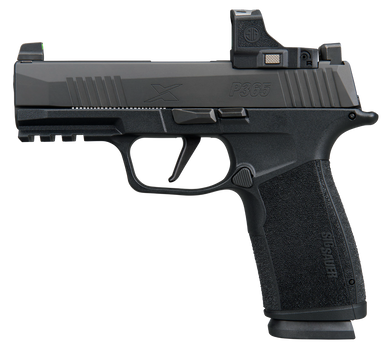 Sig Sauer 365XCA9BXR3PRS P365 XMacro w/Optic Compact 9mm Luger 17+1 3.70" Black Nitron Stainless Steel Serrated w/Sig ROMEO-X Compact Slide, Black Stainless Steel Frame w/Beavertail & Picatinny Rail, 