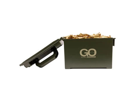 Global Ordnance 5.56x45mm M193 55 Grain FMJ Brass 500 RD Round with OD Green Ammo Can