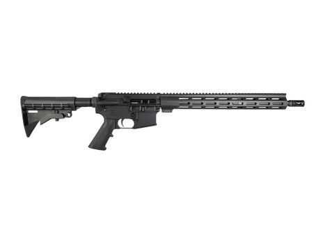One Horse LLC OH-15 5.56 NATO 30+1 16" Black Threaded Barrel, Black Receiver w/Picatinny Rail, M-LOK Handguard, One Horse M4 6 Position Black Polymer Stock, Black A2 Grip