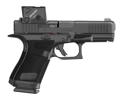 Glock P61950B03DC8A3 G19 Gen6 w/Aimpoint 9mm Luger 15+1 4.02" Black GMB Barrel, Black Steel Serrated w/Optic Slide, Black Polymer Frame w/Accessory Rail, Interchangeable Backstrap Grip, Aimpoint COA 3