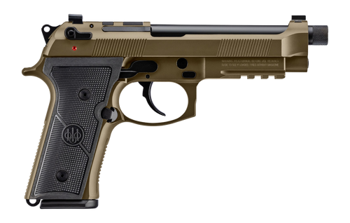 Beretta USA JS92M9A4GBRZ18 M9A4 Overlanding Full Size Frame 9mm Luger 18+1 5.10" Black Threaded Barrel, Nomad Bronze Cerakote Steel Optic Ready/Serrated Slide, Nomad Bronze Cerakote Aluminum Frame w/B