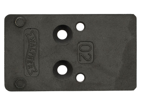 Walther Arms 5136209 Optic Plate Black Steel Fits Walther PDP 2.0