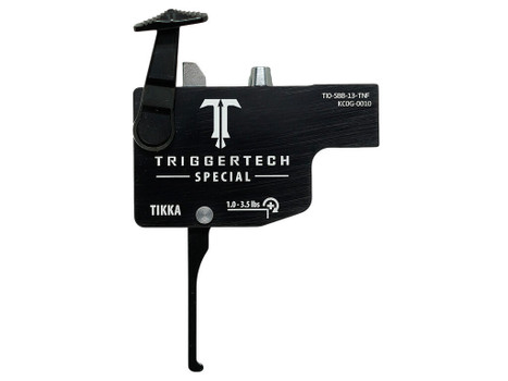 TriggerTech TILSBB13TNF Diamond Black Flat Lever Fits Tikka Left Hand