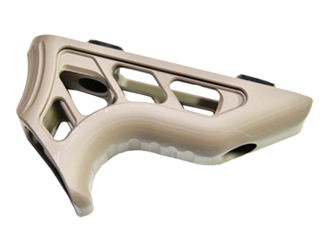 Timber Creek Outdoors MEMAFGFDE Enforcer Mini Angled Foregrip Flat Dark Earth Billet Aluminum                                                                                                           