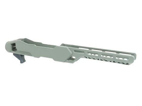 Timber Creek Outdoors ERC1022OD Enforcer Rifle Chassis OD Green Aluminum Fits Ruger 10/22 Compatible w/ MSR Buffer Tubes