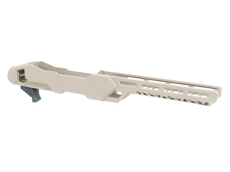 Timber Creek Outdoors ERC1022FDE Enforcer Rifle Chassis Flat Dark Earth Aluminum Fits Ruger 10/22 Compatible w/ MSR Buffer Tubes
