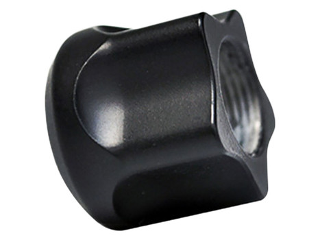 Timber Creek Outdoors 1/228TPBLC Thread Protector Black Billet Aluminum 1/2"x28
