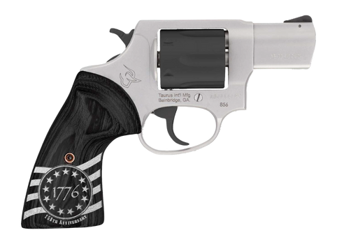 Taurus 2-85635-US3 856 1776 Small 38 Special +P 6 Shot 3" Stainless Steel Barrel, Black Stainless Steel Cylinder, Stainless Steel Frame, Custom Altamont Grip, Transfer Bar Safety                      