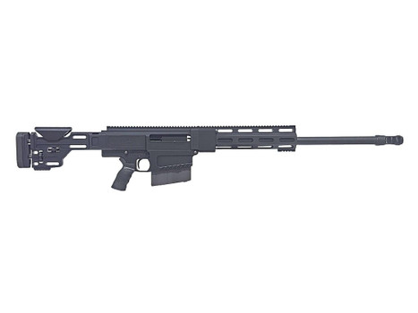 HM Defense HM50B150BMGBLK HM50 B1 50 BMG 10+1 26.25" Match Grade Threaded Barrel, Black Hardcoat Anodize Aluminum Receiver w/Picatinny Rail, M-LOK Handguard, Picatinny Rail Forend, Black Adj Cheekpiec