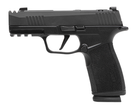 Sig Sauer 365XCA-9-COMP-MS-10 P365 XMacro COMP Compact 9mm Luger 10+1 3.10" Carbon Steel Barrel, Black Nitron Integrated Compensator/Optic Ready/Serrated Stainless Steel Slide & Stainless Steel Frame 