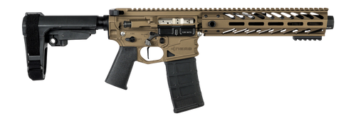 Nemo Arms BL-556-8P Battle-Light  5.56 NATO 30+1 8" Black Threaded Barrel, Burnt Bronze Aluminum Receiver w/Picatinny Rail, M-LOK Handguard, Black Polymer SB Tactical SBA3 Brace, Magpul MOE Grip, Ambi