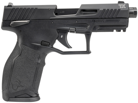 Taurus 12TX22141 TX22 Gen 2 Full Size Frame 22 LR 16+1/22+1 4.60" Matte Black Threaded Barrel, Black Hard Coat Anodized Serrated Slide, Adjustable Rear Sight, Black Polymer Frame w/Picatinny Rail     
