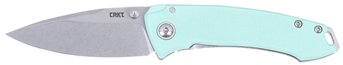 CRKT 2522B Tuna  EDC Compact 2.73" Folding Plain Stonewashed 14C28N Steel Blade, G10/SS Handle                                                                                                          
