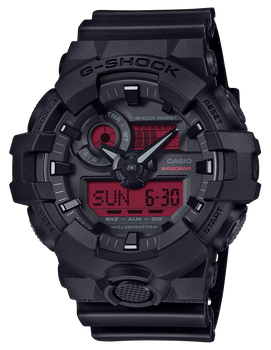 GSHOCK GA700BBR1ACR  ANALOG DIGITAL BLK/RED
