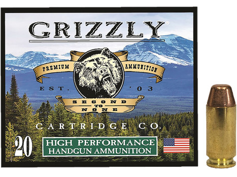 Grizzly Ammo GC40SW5 40S&W 200gr Full Metal Jacket Flat Point 20 Per Box/10 Case