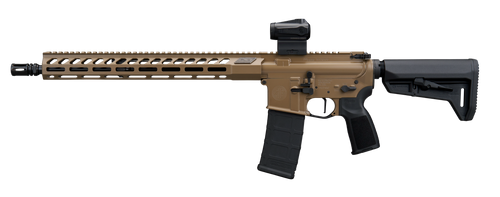 Sig Sauer RM400556N16BFORGEFDE M400 Forge 5.56 NATO 30+1 16" Flat Dark Earth Cerakote Alloy Receiver w/Picatinny Rail, M-LOK Handguard, Magpul SL-K Black Polymer Stock, Black Polymer Grip, Sig ROMEO M