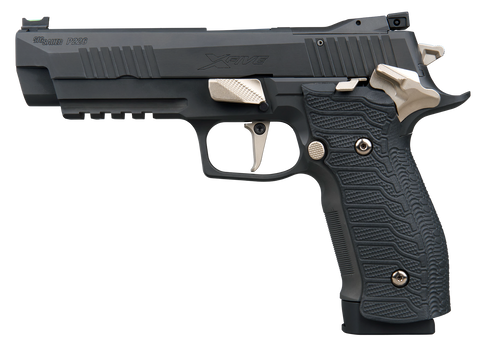 Sig Sauer 226X59NMRSAO P226 XFive Nightmare Full Size Frame 9mm Luger 20+1 5" Bull Barrel, Black Nitron Stainless Steel Optic Ready/Serrated Slide & Frame w/Beavertail & Picatinny Rail, Custom Hogue G