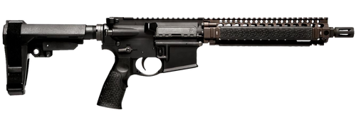 Daniel Defense 0208806030067 DDM4 MK18 No Magazine 10.30" Black Threaded Barrel, Black Hardcoat Anodize Aluminum Picatinny Rail Receiver, SB Tactical SBA3 Brace, Black Overmolded Grip, Ambidextrous   