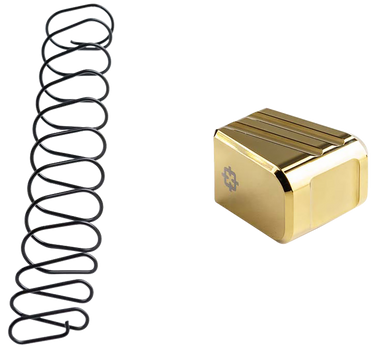 Cross Armory CRG+5MEG19GD Magazine Extension  Fits Glock 19/23/32 Gen 1-5 5rd Gold Aluminum                                                                                                             