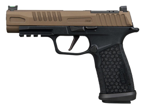 Sig Sauer 365XF9FBZXR3 P365 Fuse 9mm Luger 21+1 4.30" Black DLC Bronze Cerakote w/Freedom Engraving Stainless Steel Optic Ready/Serrated Slide, Black Stainless Steel Frame w/Beavertail & Picatinny Rai