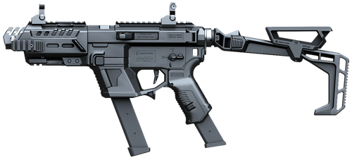 Recover Tactical PIXPBFST01 P-IX+Basic  PG9 Folding Stock Metal Front Guard Black                                                                                                                       
