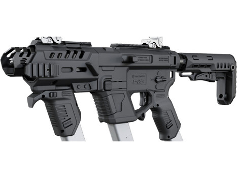 Recover Tactical PIXPMGST01 P-IX+MG PG9 SR20 Metal Front Guard Black